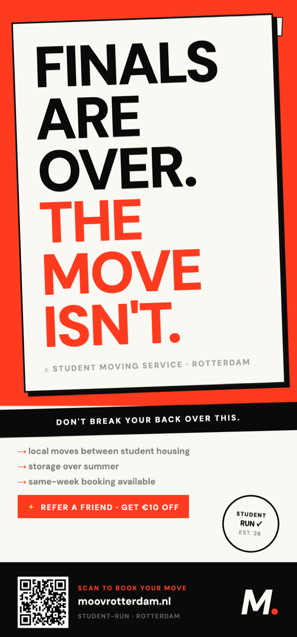 MOOV Rotterdam flyer — Finals are over. The move isn't.